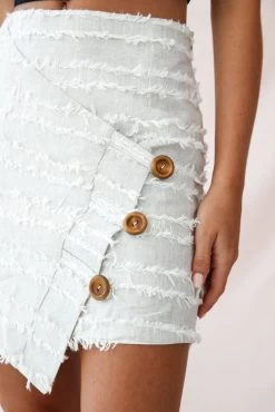 Venetian Faux Placket Frayed Wrap Mini Skirt Beige -Fashion women's clothing 190122sl 0076 26864d black st1740d beige