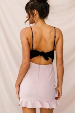 Sanctuary Tie Back Applique Bodysuit Black 12 Sanctuary Tie Back Applique Bodysuit Black -Fashion women's clothing 26338b black st1427b02 mauve 2