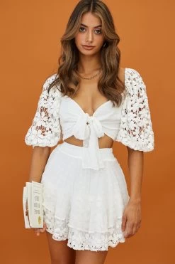 Star Crossed Lover Crochet Lace Layered Flounce Skirt White -Fashion women's clothing 27379d s white 8 625cb56b f0ff 4d75 a699 31682ed37247