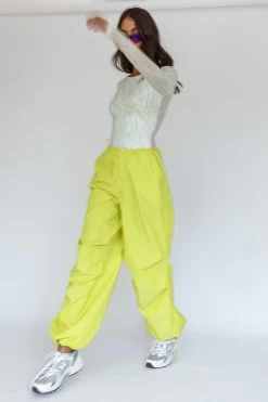 Juni Long Sleeve Low Back Mesh Bodysuit Tiger Lime -Fashion women's clothing 27550B 20LIME 2