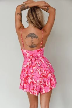 Well Versed Cowl Neckline Flounce Romper Lily Pink 17 Well Versed Cowl Neckline Flounce Romper Lily Pink -Fashion women's clothing 27595DC54 20PINK 9