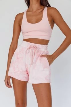Tahlee Pocket Shorts Tie-Dye Pink 7 Tahlee Pocket Shorts Tie-Dye Pink -Fashion women's clothing 27720B 20PINK 4