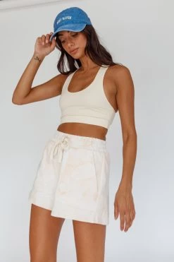 Tahlee Pocket Shorts Tie-Dye Sand -Fashion women's clothing 27720B 20SAND 2