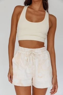 Tahlee Pocket Shorts Tie-Dye Sand -Fashion women's clothing 27720B 20SAND 4