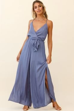 Miso Wide-Leg Cami Jumpsuit Midnight Blue -Fashion women's clothing 62368B MIDNIGHT BLUE 6