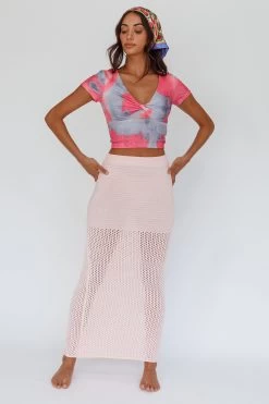 Chase Your Bliss Twist Crop Top Candy 6 Chase Your Bliss Twist Crop Top Candy -Fashion women's clothing 63313B 20CANDY 2