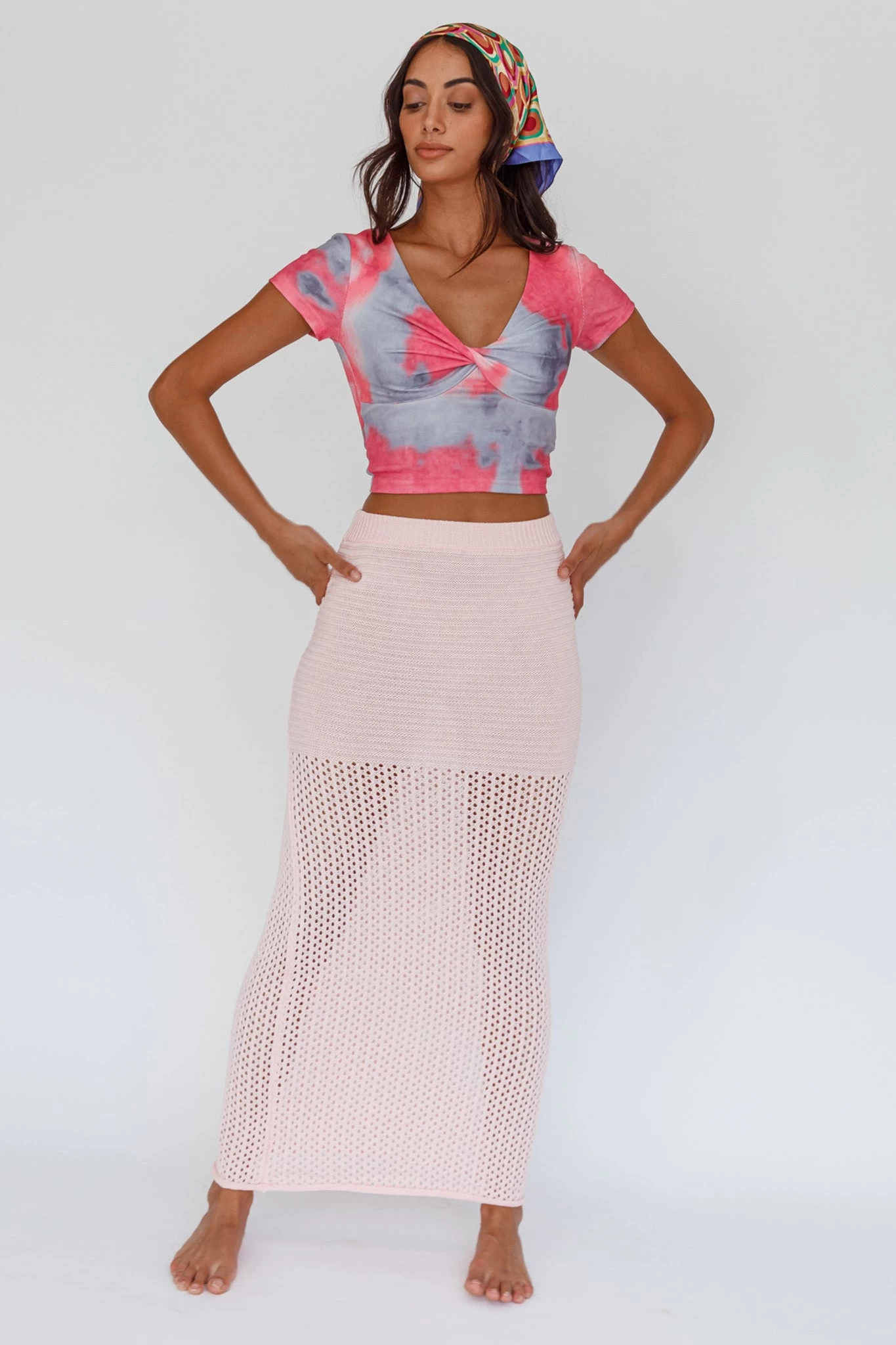 Chase Your Bliss Twist Crop Top Candy 3 Chase Your Bliss Twist Crop Top Candy - Image 3