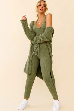 My Girl Fuzzy Knit Longline Pocket Cardigan Sage 11 My Girl Fuzzy Knit Longline Pocket Cardigan Sage -Fashion women's clothing 63318B C SAGE 5