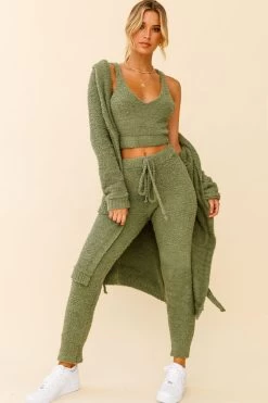 My Girl Fuzzy Knit Longline Pocket Cardigan Sage 12 My Girl Fuzzy Knit Longline Pocket Cardigan Sage -Fashion women's clothing 63318B C SAGE 6