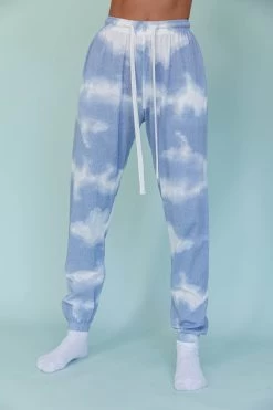 Low Key Drawstring Ribbed Pants Blue 11 Low Key Drawstring Ribbed Pants Blue -Fashion women's clothing 63323B B 20BLUE 4