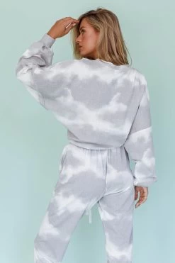 Low Key Drawstring Ribbed Pants Grey -Fashion women's clothing 63323B B 20GREY 7