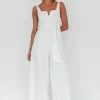 Colleen Waist Tie Jumpsuit White