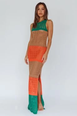 Wild Thing Crochet Maxi Dress Green 15 Wild Thing Crochet Maxi Dress Green -Fashion women's clothing AH0122H 20GREEN 8