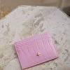Peta And Jain Izzy Embossed Card Holder Pink