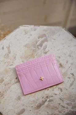 Peta And Jain Izzy Embossed Card Holder Pink