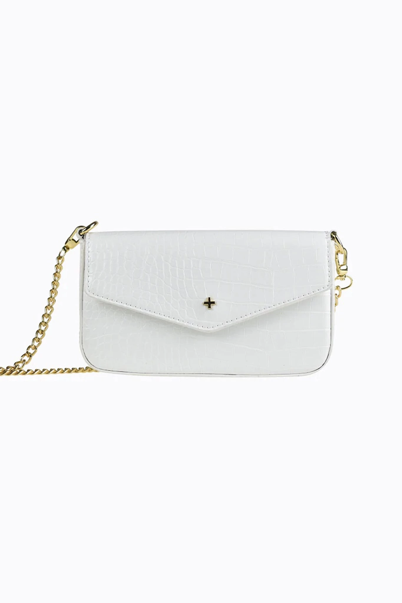 Peta And Jain Munroe Embossed Flap Bag White 3 Peta And Jain Munroe Embossed Flap Bag White - Image 3