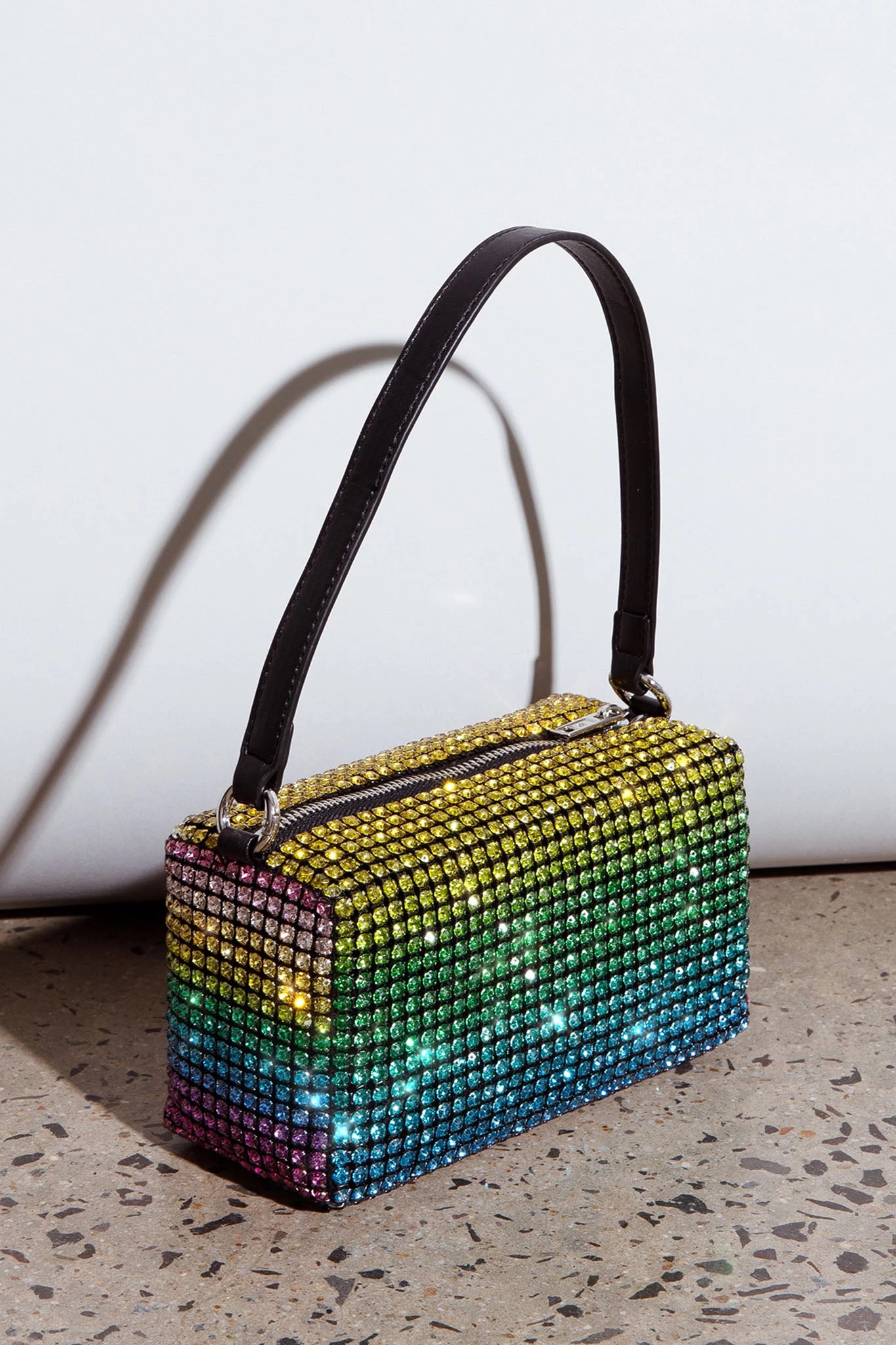 Mara Crystal Rectangular Bag Green Multi 2 Mara Crystal Rectangular Bag Green Multi - Image 2