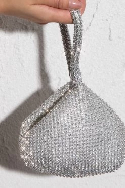 Amore Diamante Mesh Bag Silver 8 Amore Diamante Mesh Bag Silver -Fashion women's clothing BG00033 20SILVER 2