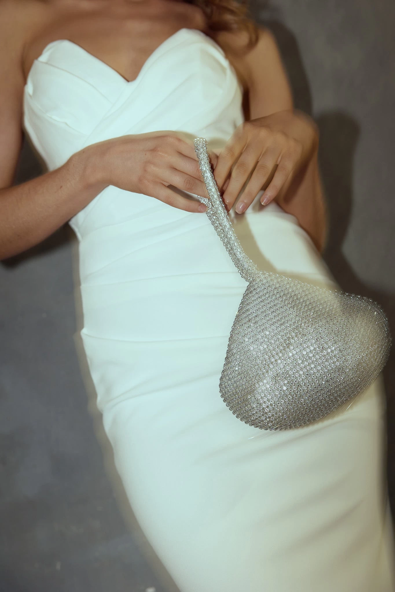 Amore Diamante Mesh Bag Silver 5 Amore Diamante Mesh Bag Silver - Image 5