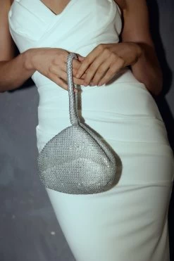 Amore Diamante Mesh Bag Silver 11 Amore Diamante Mesh Bag Silver -Fashion women's clothing BG00033 20SILVER 6
