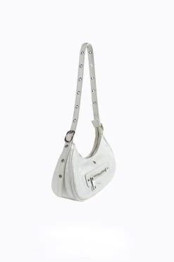 Peta And Jain Moto Shoulder Bag White -Fashion women's clothing BG00042 20WHITE 3