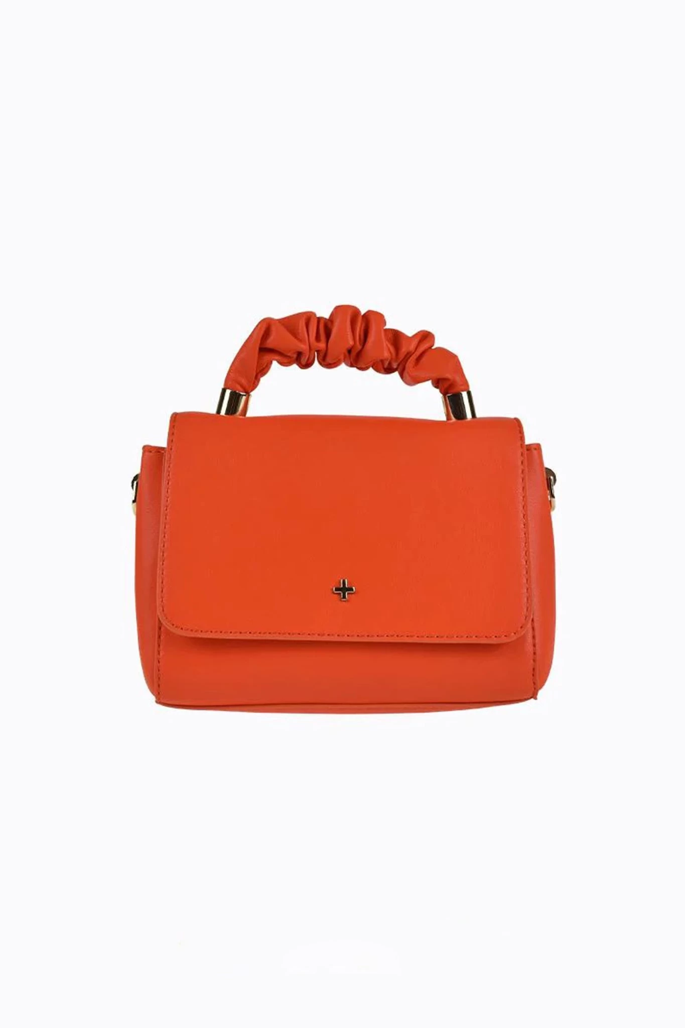 Peta And Jain Kendall Gathered Handbag Orange 2 Peta And Jain Kendall Gathered Handbag Orange - Image 2