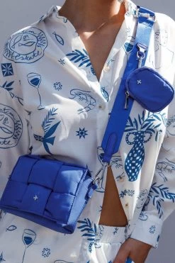 Peta And Jain Vespa Shoulder Bag Cobalt Blue