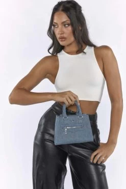 Peta And Jain Jaden Handbag Denim -Fashion women's clothing BG00057 20DENIM 4