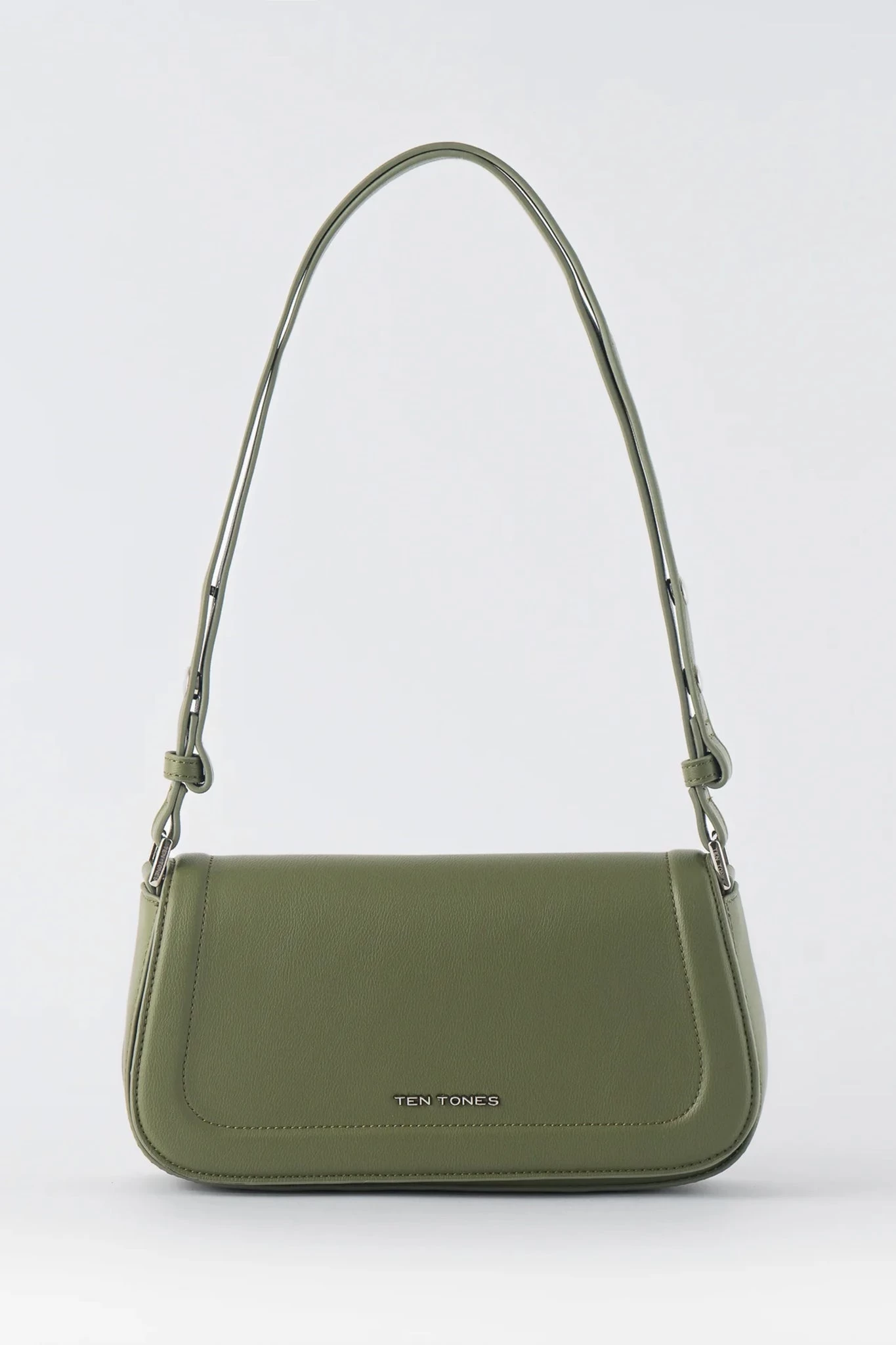 TEN TONES Bruno Baguette Bag Olive 1 TEN TONES Bruno Baguette Bag Olive
