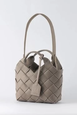 TEN TONES Clementine Woven Mini Tote Beige 6 TEN TONES Clementine Woven Mini Tote Beige -Fashion women's clothing BGTT07 20BEIGE 2