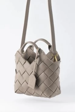 TEN TONES Clementine Woven Mini Tote Beige 7 TEN TONES Clementine Woven Mini Tote Beige -Fashion women's clothing BGTT07 20BEIGE 4