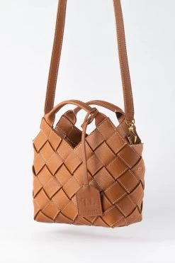 TEN TONES Clementine Woven Mini Tote Orange 9 TEN TONES Clementine Woven Mini Tote Orange -Fashion women's clothing BGTT07 20ORANGE 4