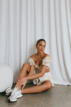 Fancy Free String Tie Cut-Out Waist Romper Floral Yellow 11 Fancy Free String Tie Cut-Out Waist Romper Floral Yellow -Fashion women's clothing CM1112B 20YELLOW 5