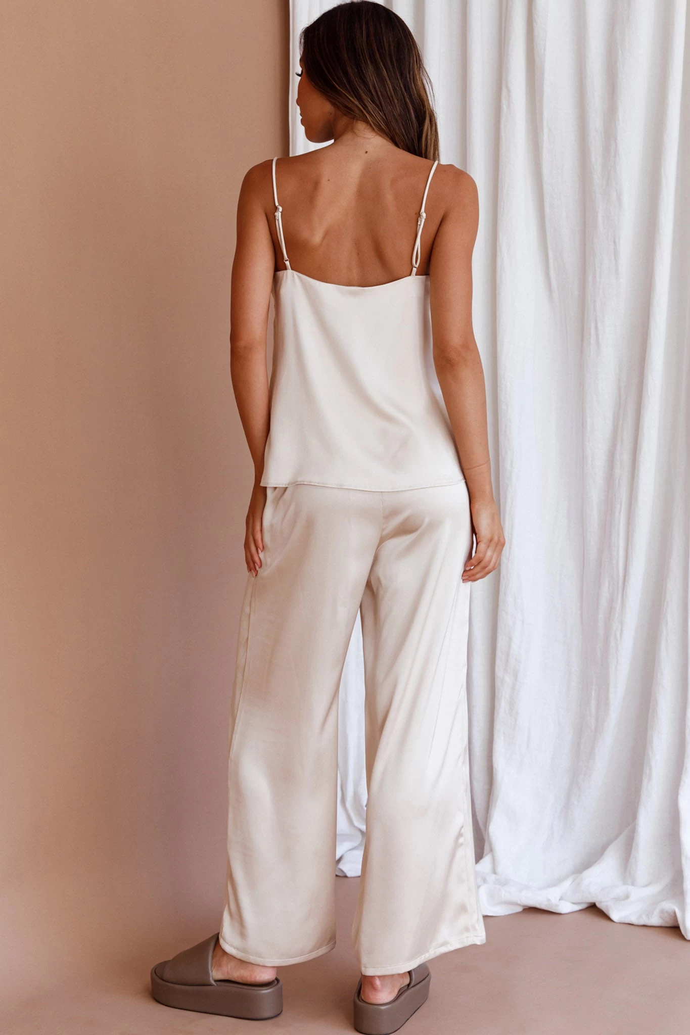 Hotel California Straight Leg Pants Stone 2 Hotel California Straight Leg Pants Stone - Image 2