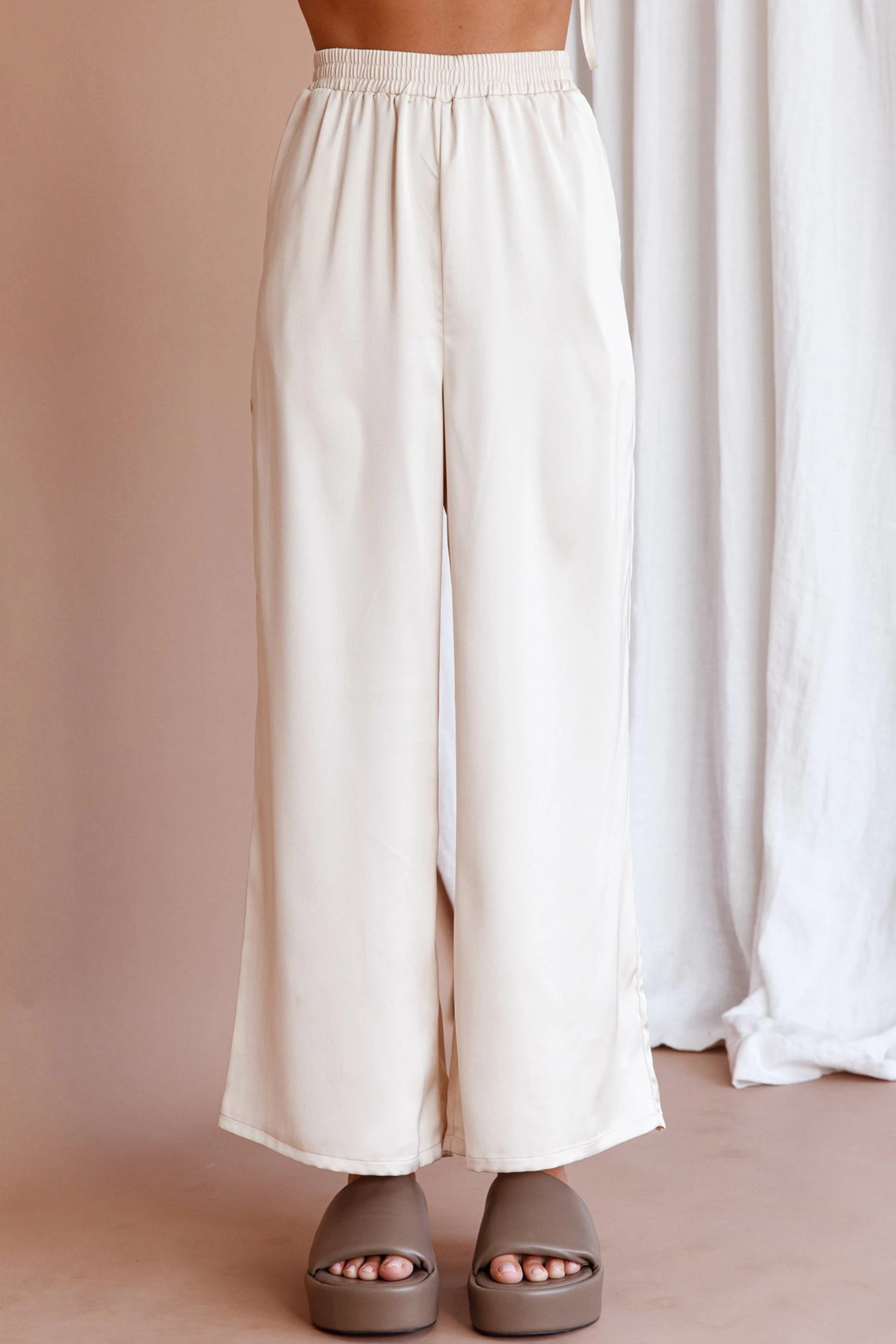 Hotel California Straight Leg Pants Stone 4 Hotel California Straight Leg Pants Stone - Image 4