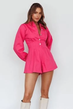 Zurich Pleated Waist Romper Plum 12 Zurich Pleated Waist Romper Plum -Fashion women's clothing CM3035D09 20PLUM 6
