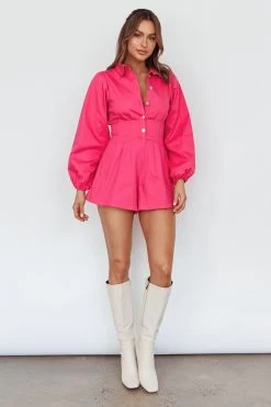 Zurich Pleated Waist Romper Plum 13 Zurich Pleated Waist Romper Plum -Fashion women's clothing CM3035D09 20PLUM 7