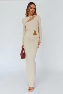 Rossana Twist Neck Keyhole Top Butter -Fashion women's clothing CM6135H T 20BUTTER 2