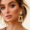 Manhattan Geometric Earrings Gold