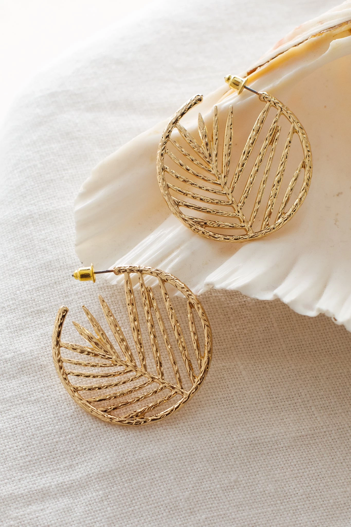 Island Breeze Hoop Earrings Gold 1 Island Breeze Hoop Earrings Gold