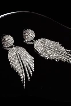 Kiara Circle Cascade Earrings Silver -Fashion women's clothing ER00089 20SILVER 4