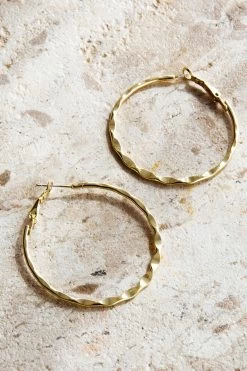 Missie Large Hoop Earrings Gold