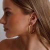 Medusa Hoop Earrings Gold