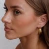 Mona Triple Hoop Earrings Gold