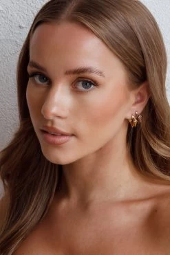 Isis Open Trapeze Hoop Earrings Silver -Fashion women's clothing ER0143GOLD 5 cf676f71 bade 4a26 92ce 875bd911a0cc