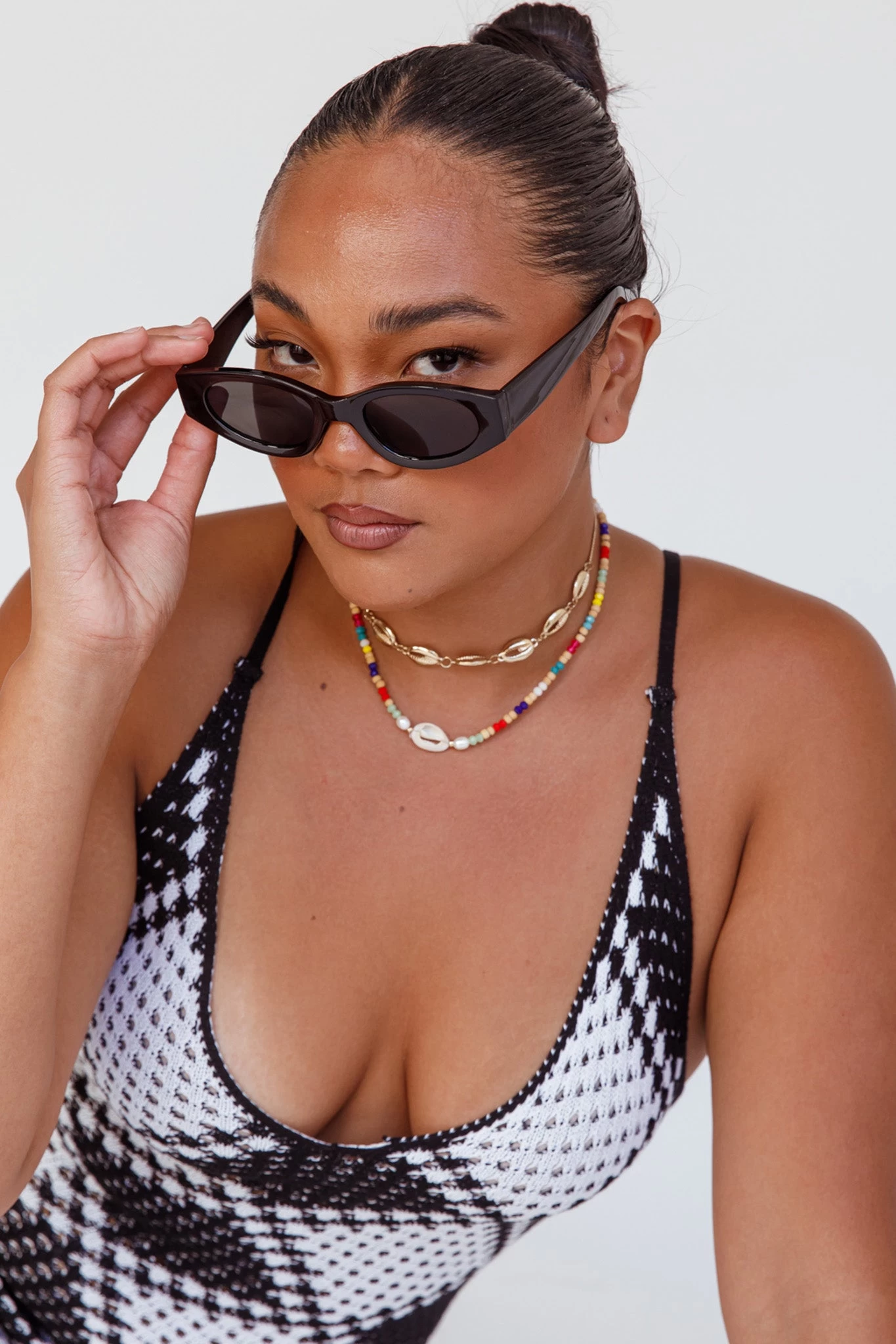 Janis Cat-eye Acetate Sunglasses Black 1 Janis Cat-eye Acetate Sunglasses Black