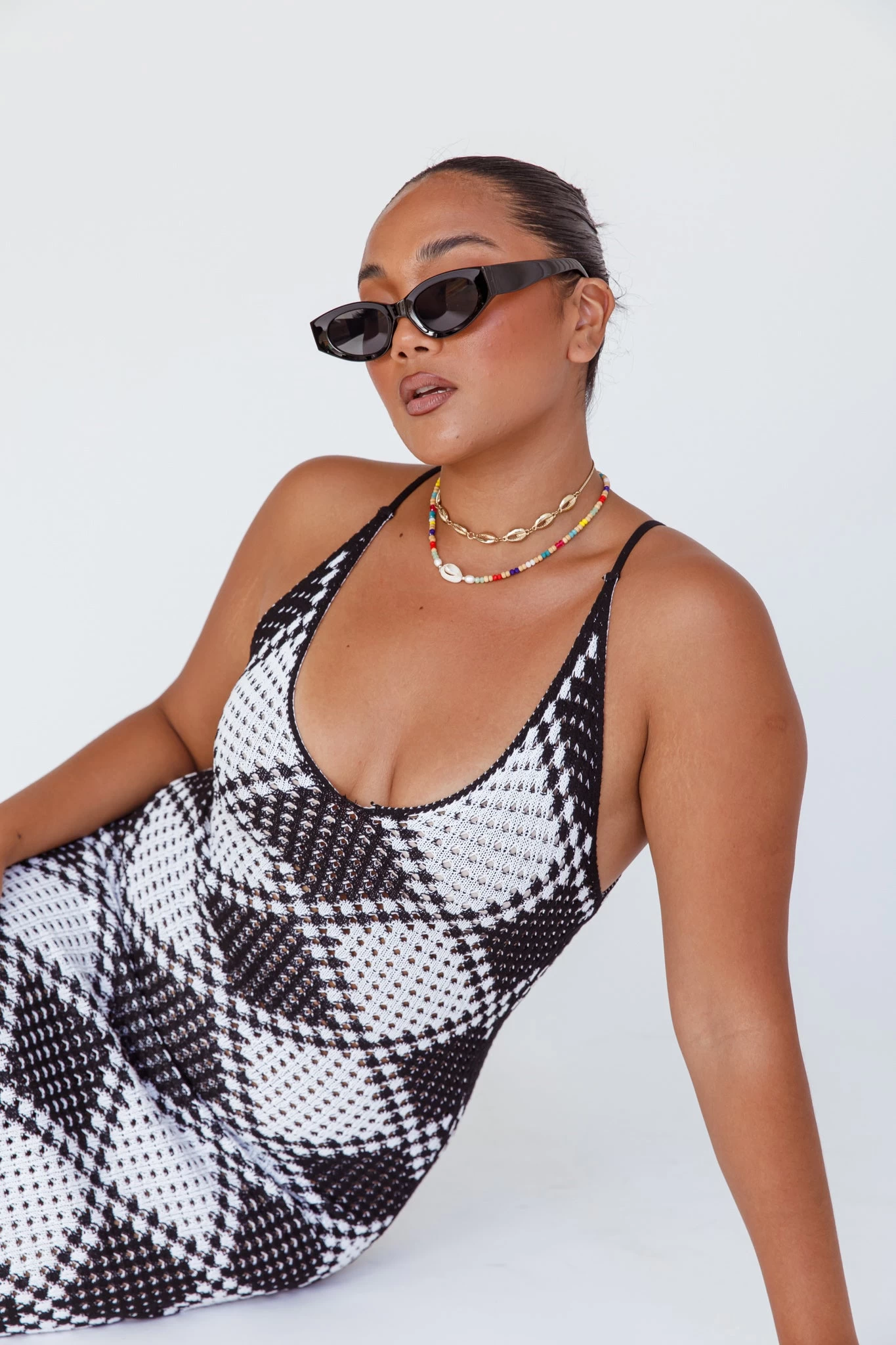 Janis Cat-eye Acetate Sunglasses Black 4 Janis Cat-eye Acetate Sunglasses Black - Image 4