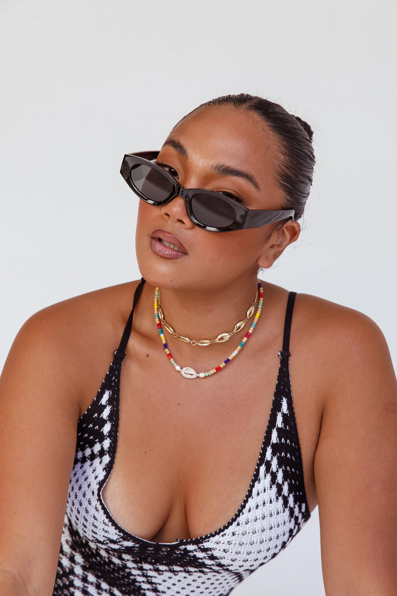 Janis Cat-eye Acetate Sunglasses Black 5 Janis Cat-eye Acetate Sunglasses Black - Image 5