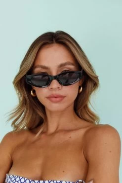 Janis Cat-eye Acetate Sunglasses Black 13 Janis Cat-eye Acetate Sunglasses Black -Fashion women's clothing SG002BLACK 6