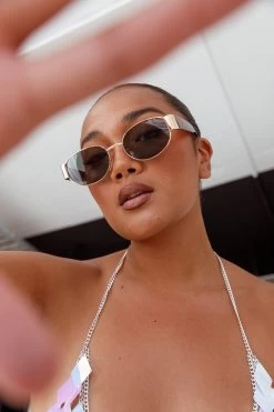 Germa Oval Metal Sunglasses Tort -Fashion women's clothing SG005TORT 4